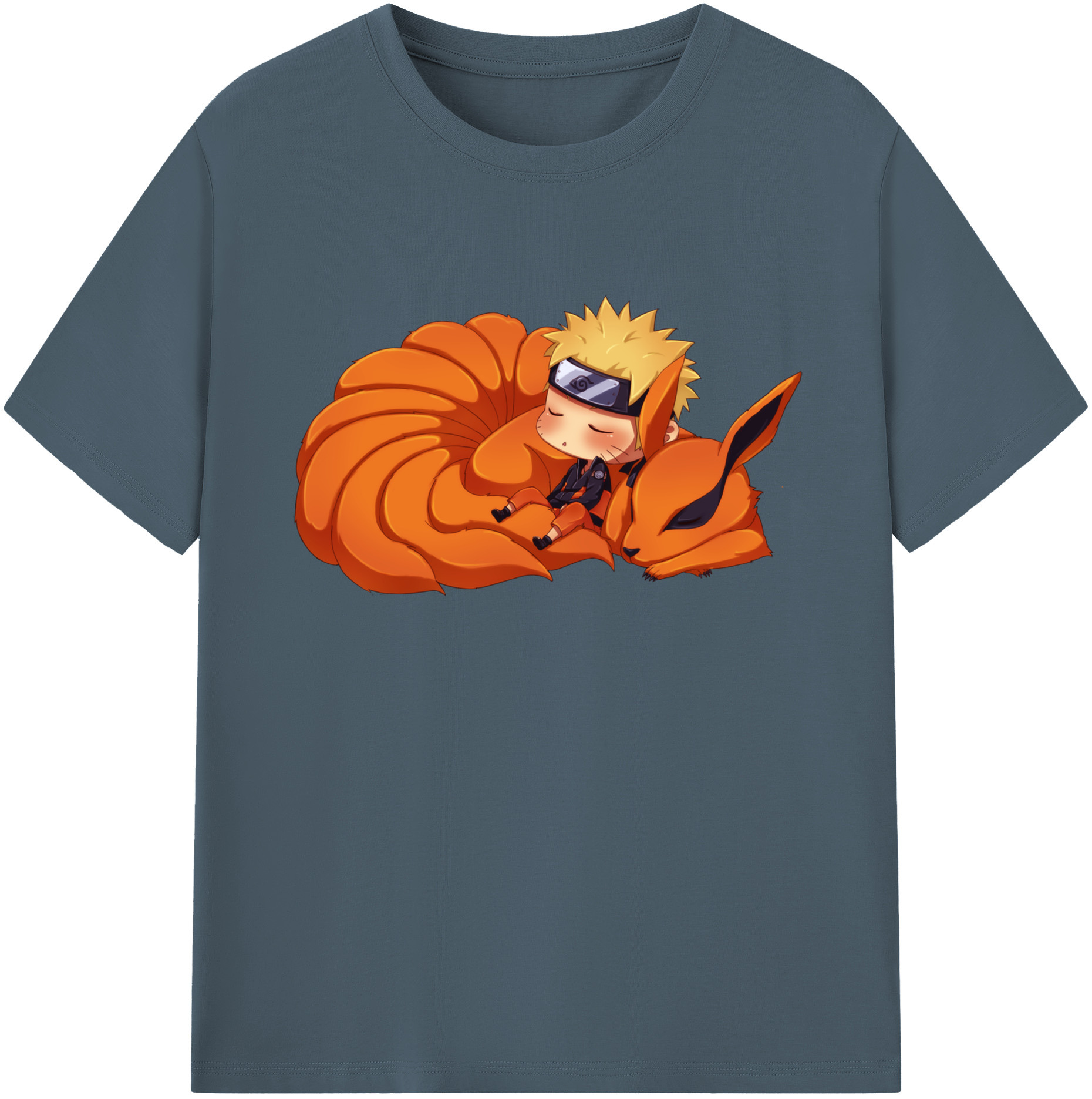 （画像用） NARUTO -ナルト- うずまき ナルト Uzumaki Naruto 綿100％半袖Tシャツ（フロントプリント）